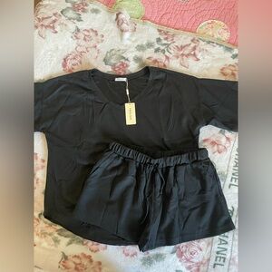 Elegant Black Women's Pajama Set